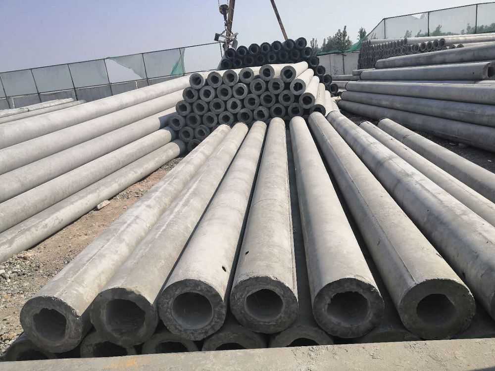 Equal diameter cement pole