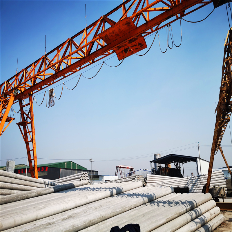 Why are concrete utility pole segments only made in standard lengths of 6 meters and 9 meters?
