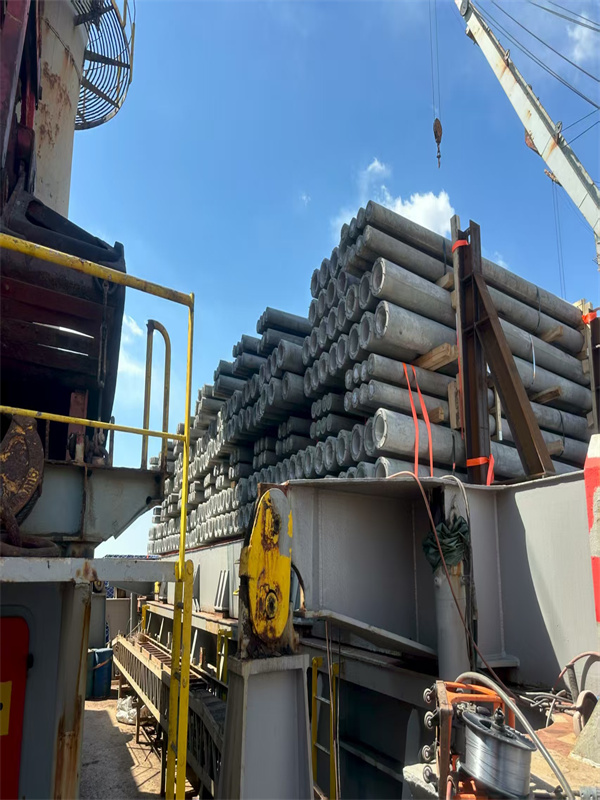 Export of 10-Meter Prestressed Concrete Electric Poles to Senegal